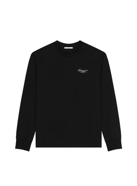 GIVENCHY 男士T恤 BM71MH3YSA001 SS2026 黑色 REGULAR LONGSLEEV