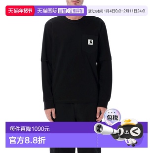 1h可退 香港直邮Sacai 男士 SACAI X CARHARTT WIP 棉质针织长袖T