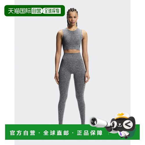 自营欧洲直邮On昂跑 Studio Knit女士深麻灰色聚酯纤维紧身裤