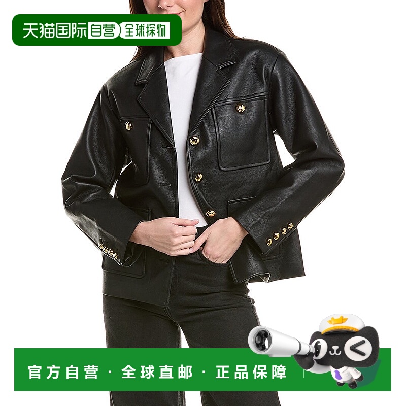 自营English Factory Drop-Shoulder Jacket - black 美国奥莱直