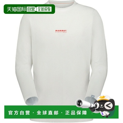 日本直邮MAMMUT QD 标志印花长袖T恤 AF 男士户外长袖T恤 1016010