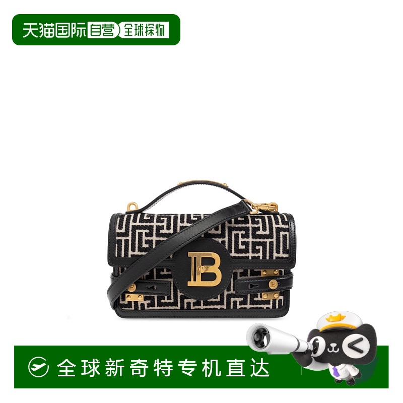 香港直邮BALMAIN 女士斜挎包 EN1DA829TJGHGFE SS2025 黑色 B-Buz