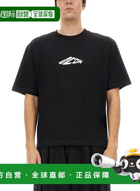 自营 dsquared2Icon新一代宽松版“T恤-黑色 美国奥莱直发