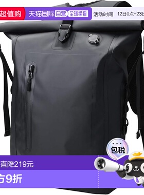 【日本直邮】宜丽客 防水卷口背包 防灾款 黑色 BM-BPWP02BK