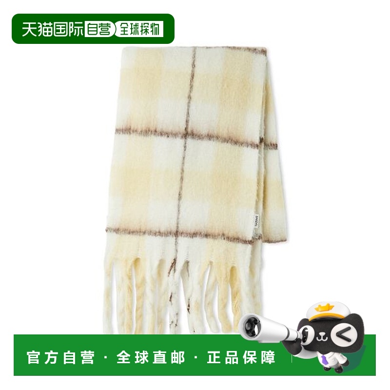 1h可退 日本直邮SNIDEL 女装 柔和色系 格纹围巾 小脸效果 SWGG25