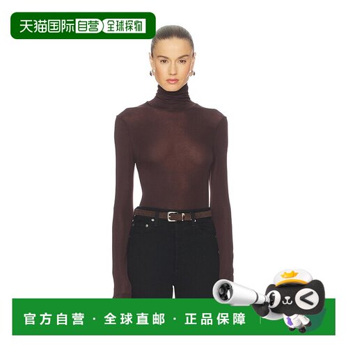 1h可退香港直邮AGOLDE 女士 Pascale 高领上衣 A72381618内搭打底