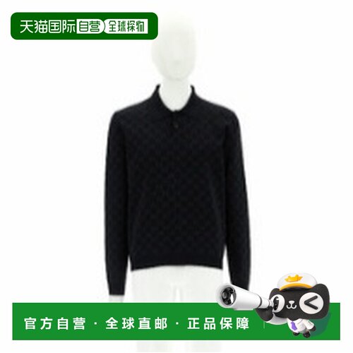 香港直邮GUCCI 男士POLO衫 A006J9XKFTU1068 AW2026 黑色 GG提花P