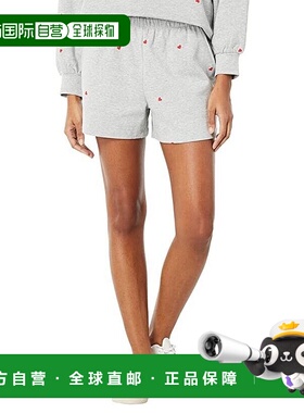 自营Draper James Bobbie Sweat Shorts Womens Gray Heart Print