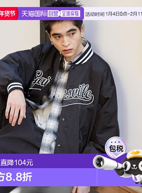 1h可退 日本直邮WEGO 男女同款徽标贴花宽松棒球夹克 WE25SP01M00