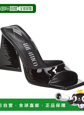 自营 the atticoAttico Mini Devon 漆皮凉鞋 - 黑色 美国奥莱直