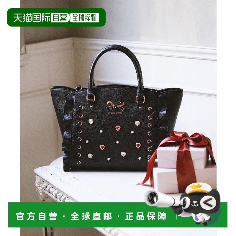 1h可退 日本直邮Samantha Vega 女士心形装饰蝴蝶结小款包 000723