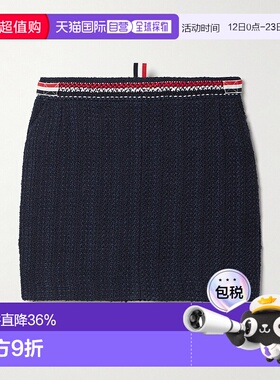 香港直邮Thom Browne 汤姆 布朗 女士 粗花呢半身裙 FGCA04AF0721