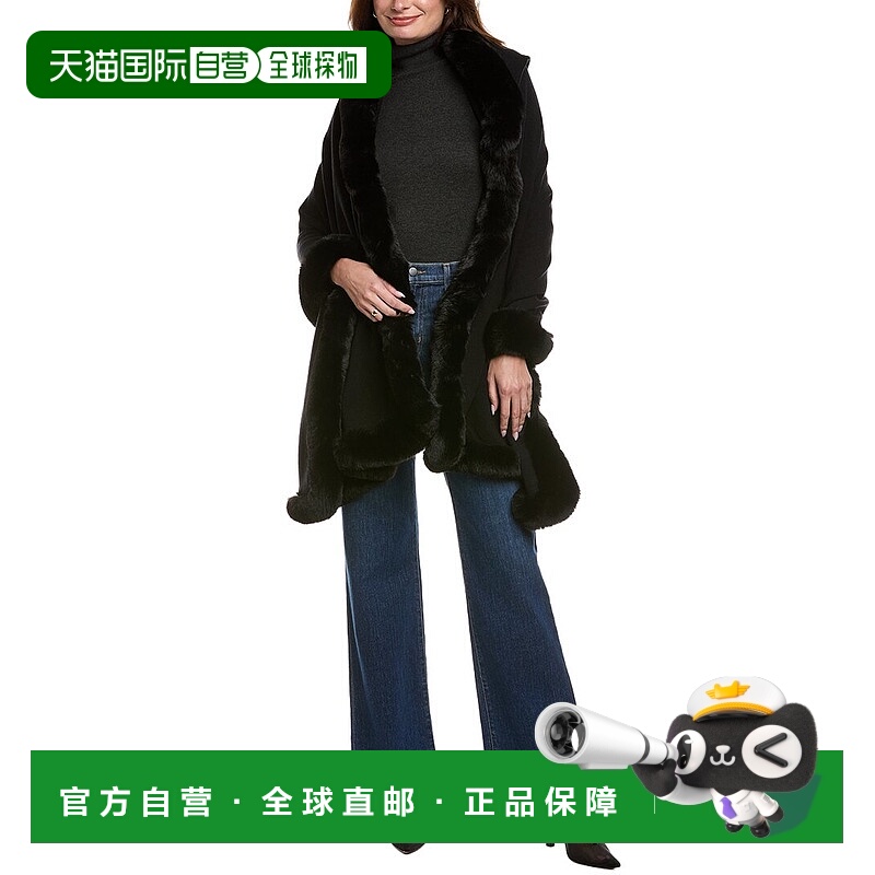 自营La Fiorentina Knit Wrap - black 美国奥莱直发