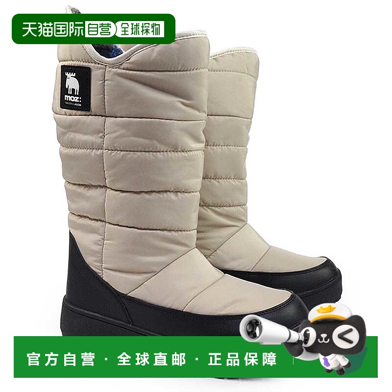 日本直邮Moz 女士雪地靴 MZ7501防水长筒冬季靴采用防泼水防滑涂