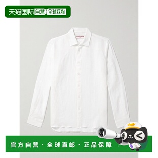 香港直邮Orlebar 亚麻衬衫 Brown Justin 278739WHIT 男士 1h可退