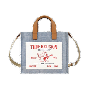 True Religion 中号口袋托特包 - 牛仔布 【美国奥莱】直发