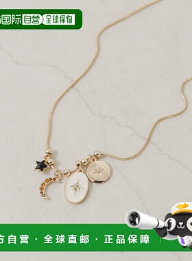 1h可退 日本直邮SMELLY 女士 多 charms 吊坠项链 月星硬币元素