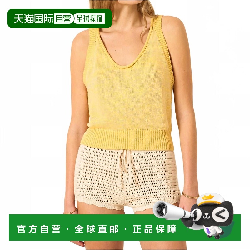 自营 alix of bohemiaAnsel Sunglow黄色针织上衣 美国奥莱直发