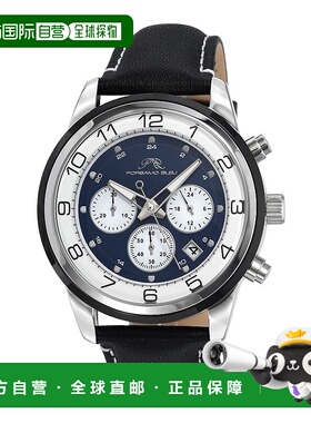 自营 porsamo bleuArthur 男士计时黑色手表，1091CARL - 黑色 美