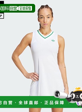 日本直邮 adidas 网球专业 Clima Cool 连衣裙女款白色 [HZ0799]