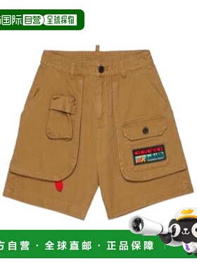 香港直邮DSQUARED2 男童短裤 DQ3205D0AGJDQ730 SS2026 棕色