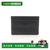 日本直邮中古Loewe罗意威女A级95新card case卡包牛皮卡包黑色