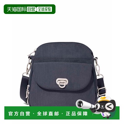 自营baggallini Coastal Flip Lock Crossbody Bag - french navy