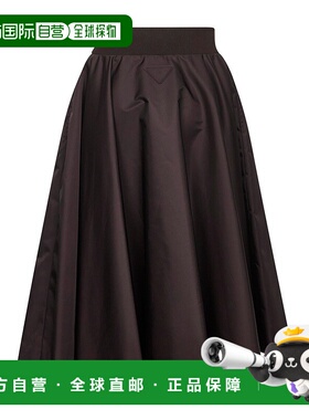 香港直邮PRADA 女士半身裙 21H0101WQ8SOOOF0003 AW2025 深棕色