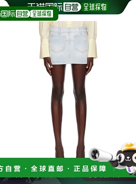 1h可退 香港直邮潮奢 The Attico 女士 蓝色 Abra 牛仔短裙 236WC