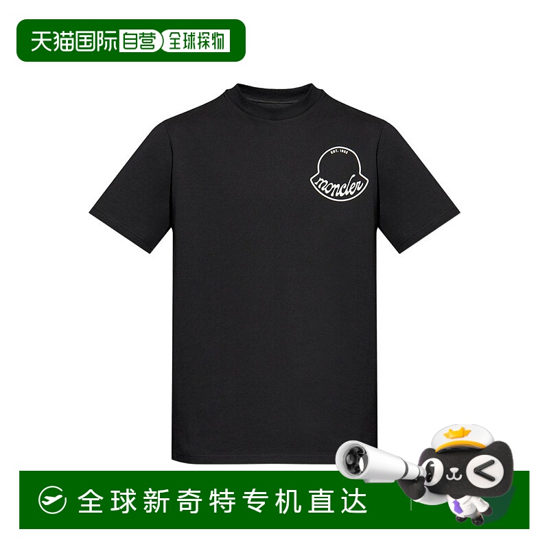 1h可退 香港直邮MONCLER 男士T恤 8C0001389AJS998 AW2025 黑色 M