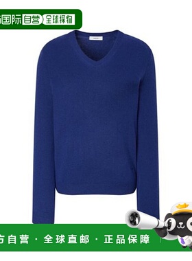 韩国直邮HAZZYS 赫奇斯女士 羊绒深蓝色经典套头衫 (HSSW5DC02B3)