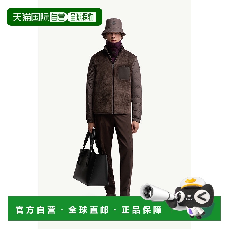 欧洲直邮MONCLER (2025) 双面短款泰迪熊羽绒服夹克袖子