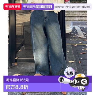 1h可退 日本直邮Ray Cassin 女装 宽松牛仔裤 侧边线设计 加金属