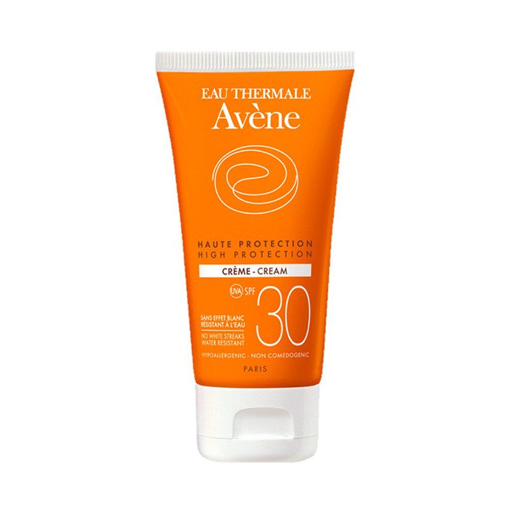 欧洲直邮Avene雅漾自然全护防晒霜50ML质地轻柔色泽饱满SPF30
