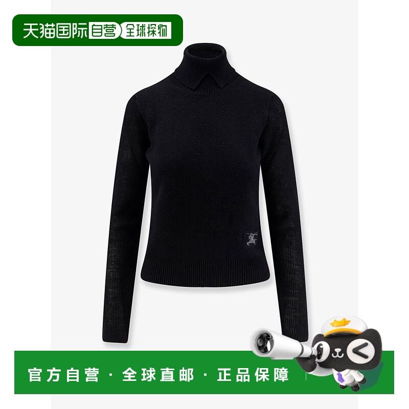 1h可退 香港直邮潮奢 Burberry 巴宝莉 女士 羊驼毛羊毛混纺高领