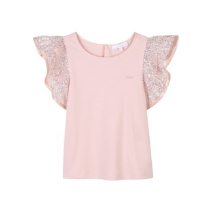 花色 CHLOÉ SS2025 C2049546J 粉色上衣 女童衬衫