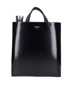 PRADA 男士手提包 2VG113ZO6VOOOF0002 CO 黑色 大号徽标手提包