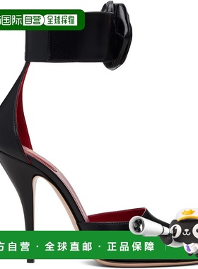 1h可退 香港直邮valentino 华伦天奴 女士 黑色 Drip Rose Kidski