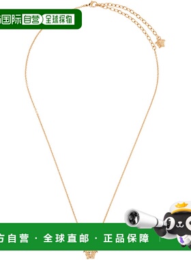 1h可退 香港直邮Versace 范思哲 女士 金色 La Medusa 项链 10127