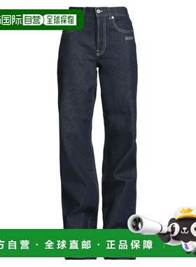 香港直邮off-white 女士 牛仔长裤 blue蓝色 舒适时尚