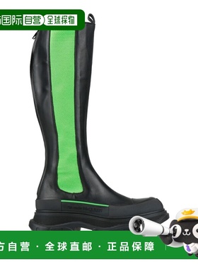 1h可退 香港直邮mcqueen 亚历山大 麦昆 女士 靴子 black黑色 舒