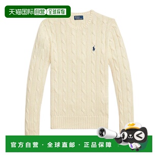 香港直邮Polo Ralph Lauren 绞花针织圆领毛衣 211971869长袖