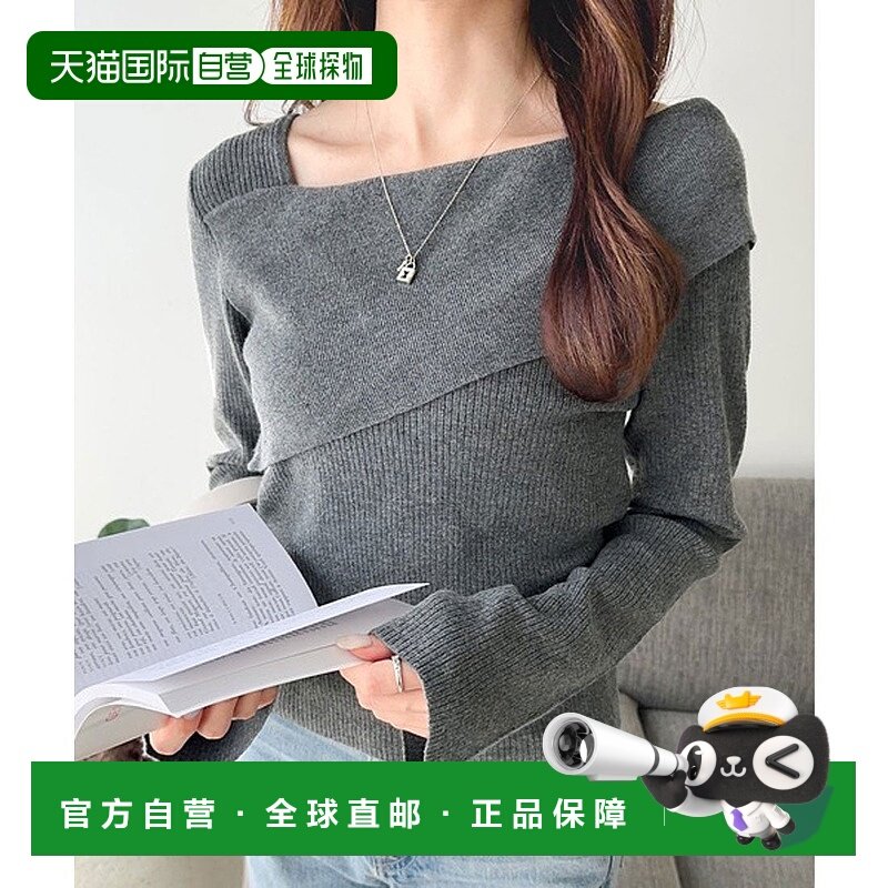 日本直邮Classical Elf 潮流美风格2WAY不对称露肩针织衫 C04519E