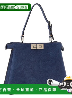 香港直邮FENDI 女士单肩包 8BN353AUR3F04QL CO 蓝色 Peekaboo So