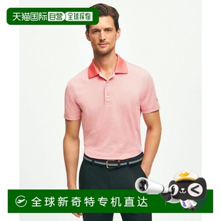 美国直邮 brothers 1h可退 brooks 条纹运动 男士 Polo衫