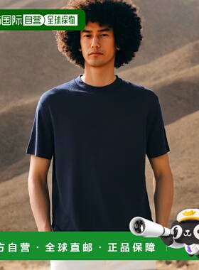 香港直邮HERNO 男士T恤 JG000166U520059200 AW2025 蓝色 Crepe T