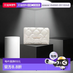 1h可退 日本直邮Afternoon Tea LIVING 格纹名片盒收纳金属钱包