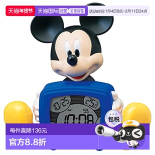 【日本直邮】Seiko Clock闹钟Disney迪士尼米奇老鼠 可爱卡通版