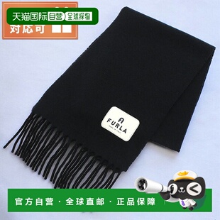 日本直邮FURLA 芙拉围巾 女士品牌MOON 意大利 WT00028 黑色小物