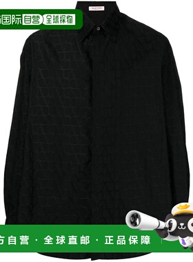 香港直邮VALENTINO 男士衬衫 4V3ABR959VCMXM SS2024 黑色